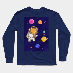 Maurice The Bear - Astronaut Long Sleeve T-Shirt